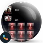 theme dialer dusk red android application logo